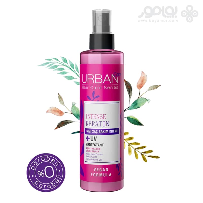 اسپری دوفاز اربن کر مدل INTENSE KERATIN حجم 200 میل — تصویر ۲