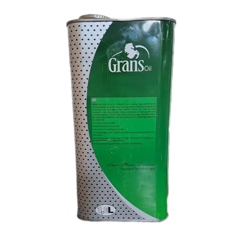 روغن موتور سیکلت گرنس اویل مدل 10W40 SL/CF حجم 1.3 لیتر — تصویر ۲