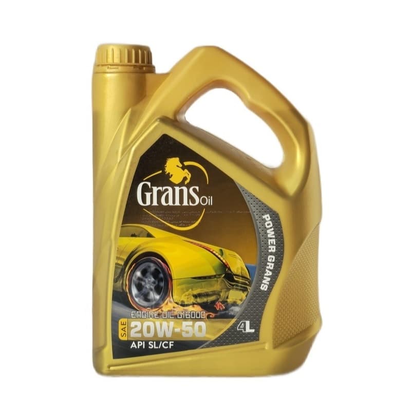 روغن موتور گرنس اویل مدل SL/CF 20W50 ظرف پلاستیکی حجم 4 لیتر