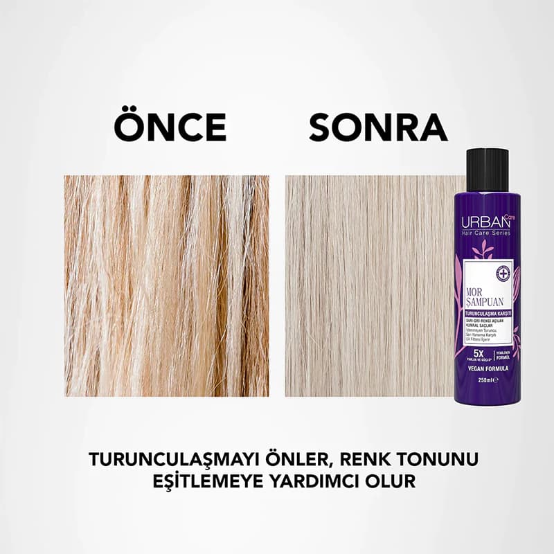 شامپو ضد زردی اربن کر PURPLE TONING حجم 250 میل — تصویر ۴