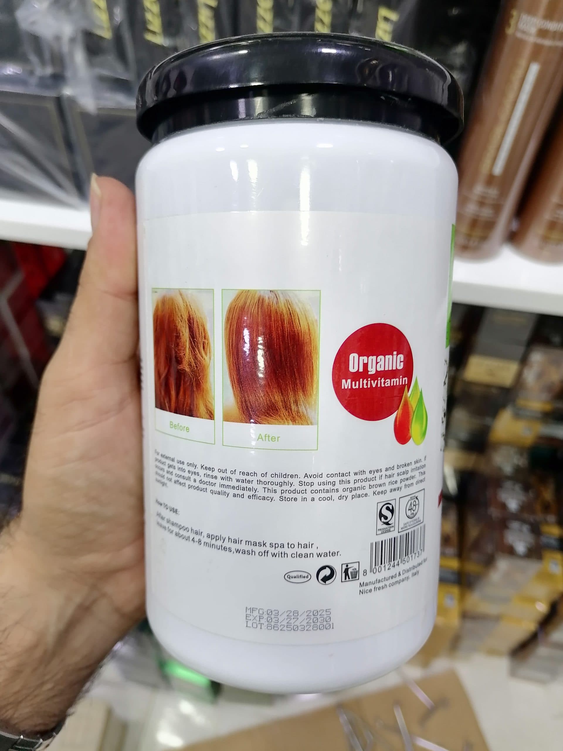 ماسک مو سیب کلاژن و کراتین نایس فرش NiceFresh Apple – ۱۰۰۰ میلی‌لیتر **اورجینال (عمده و تک) — تصویر ۳