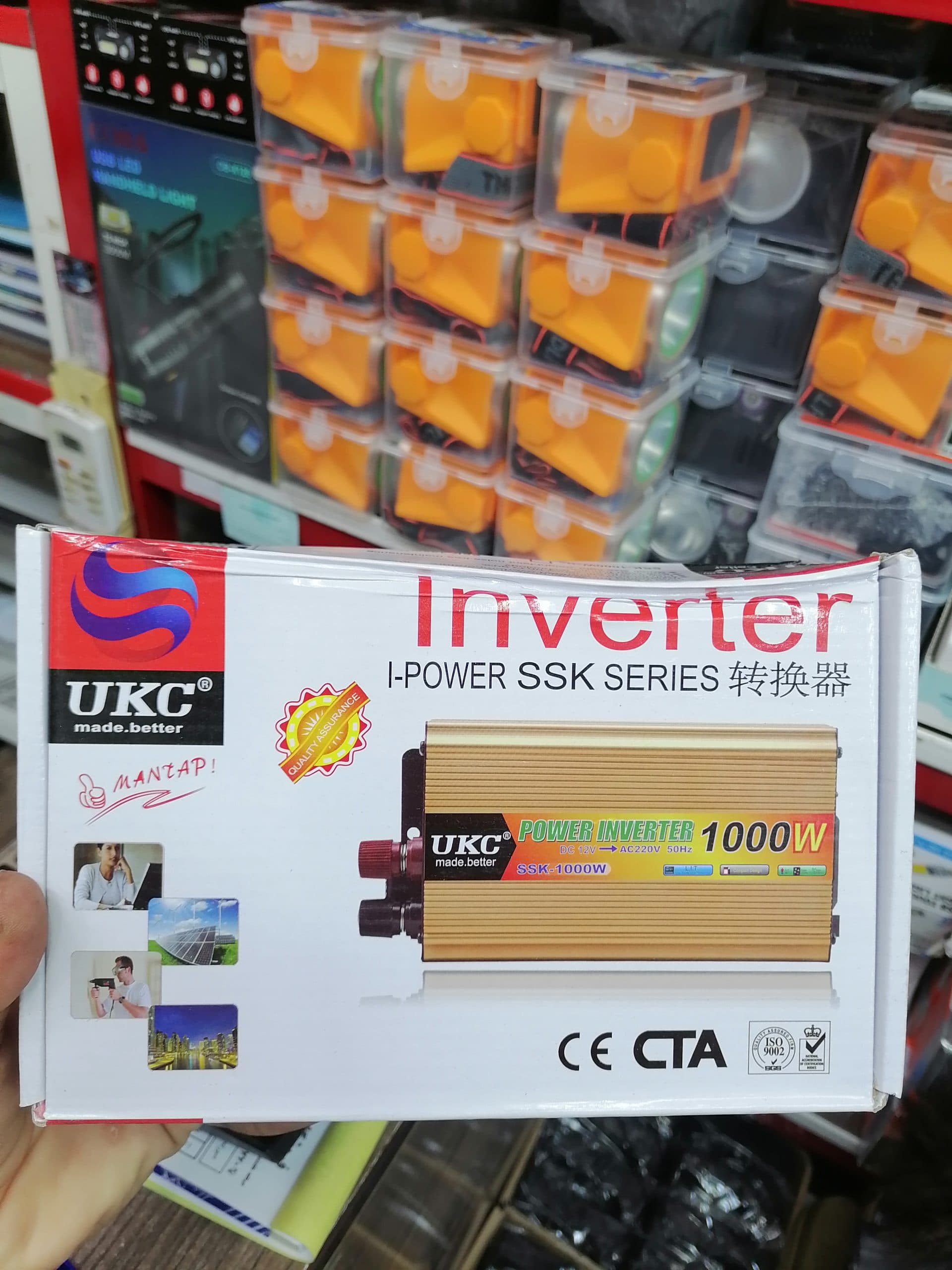 مبدل برق و اینورتور 1000W برند UKC made better مدل SSK-1000W اورجینال(عمده و تک)