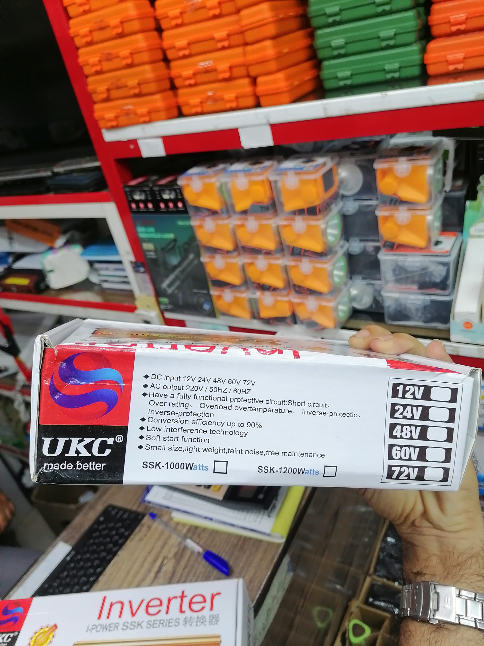 مبدل برق و اینورتور 1000W برند UKC made better مدل SSK-1000W اورجینال(عمده و تک) — تصویر ۵
