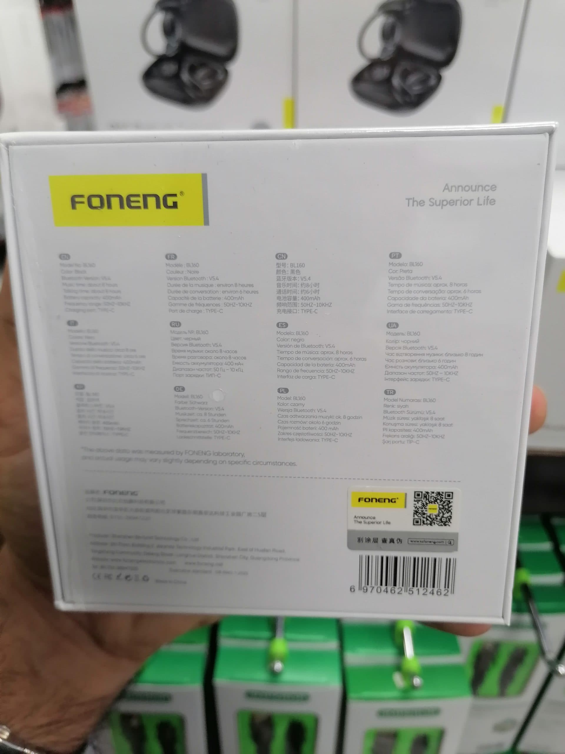ایرپاد و هندزفری بلوتوثی برند FONENG مدل BL160 (عمده و تک) — تصویر ۲
