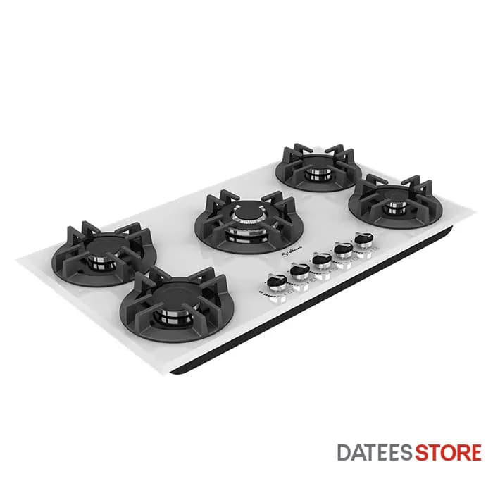 اجاق گاز شیشه ای سفید DG545U داتیس — تصویر ۲