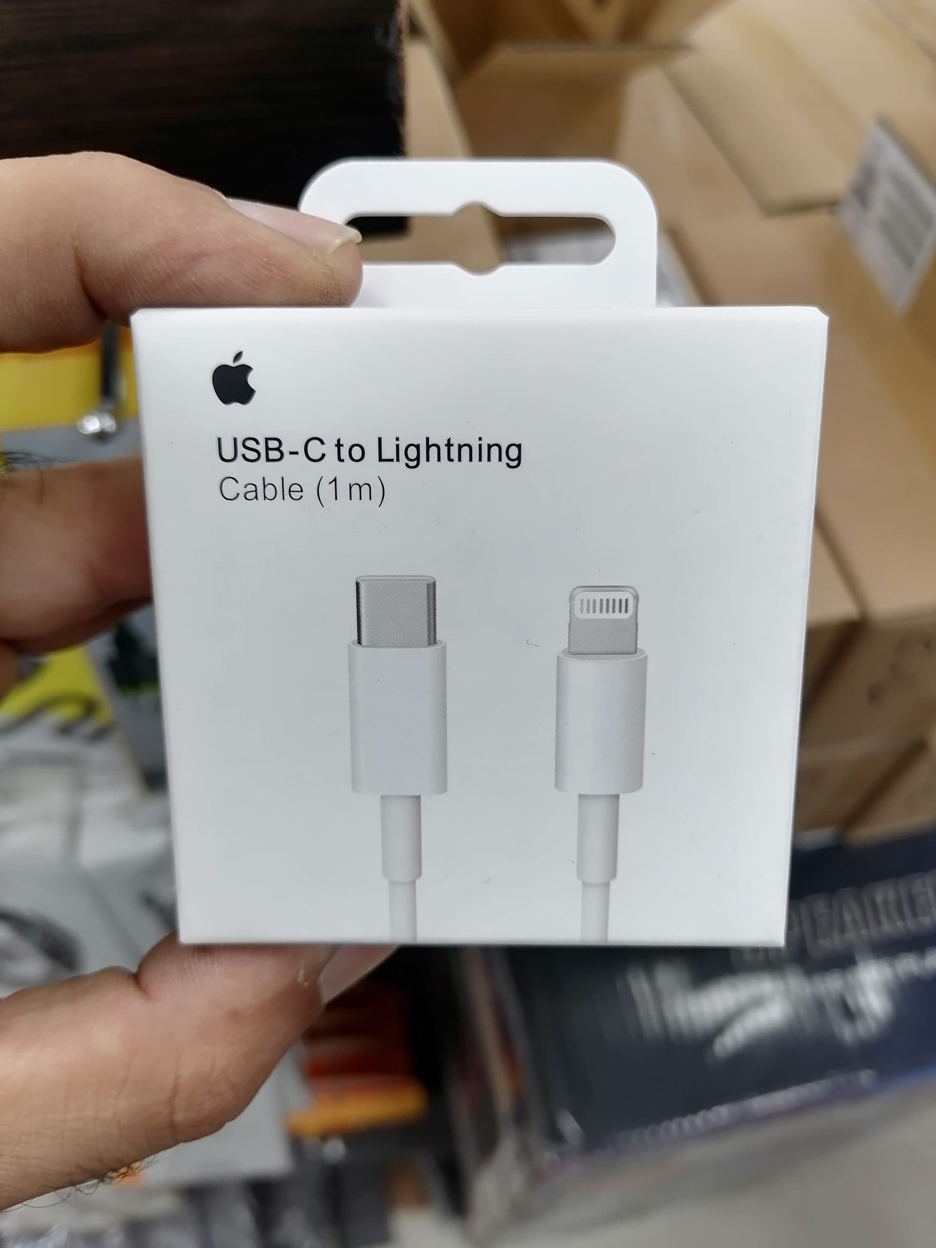 کابل شارژ 1 متری برند اپل مدل USB-C TO LIGHTNING اورجینال (عمده و تک) — تصویر ۲