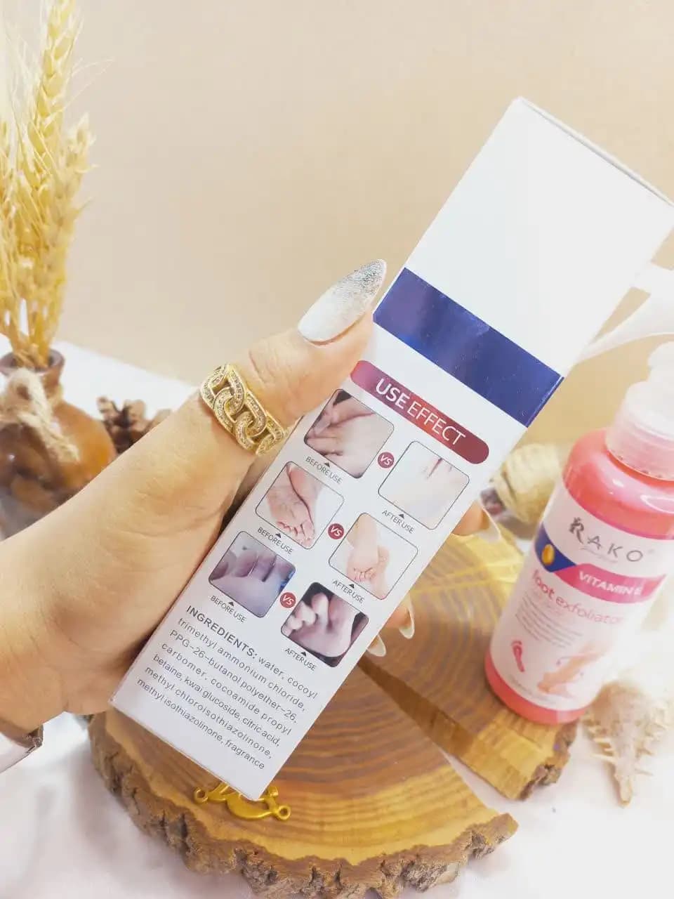 اسپری رفع ترک و خشکی پا و بدن قوی ویتامین VITAMIN E راکو — تصویر ۴