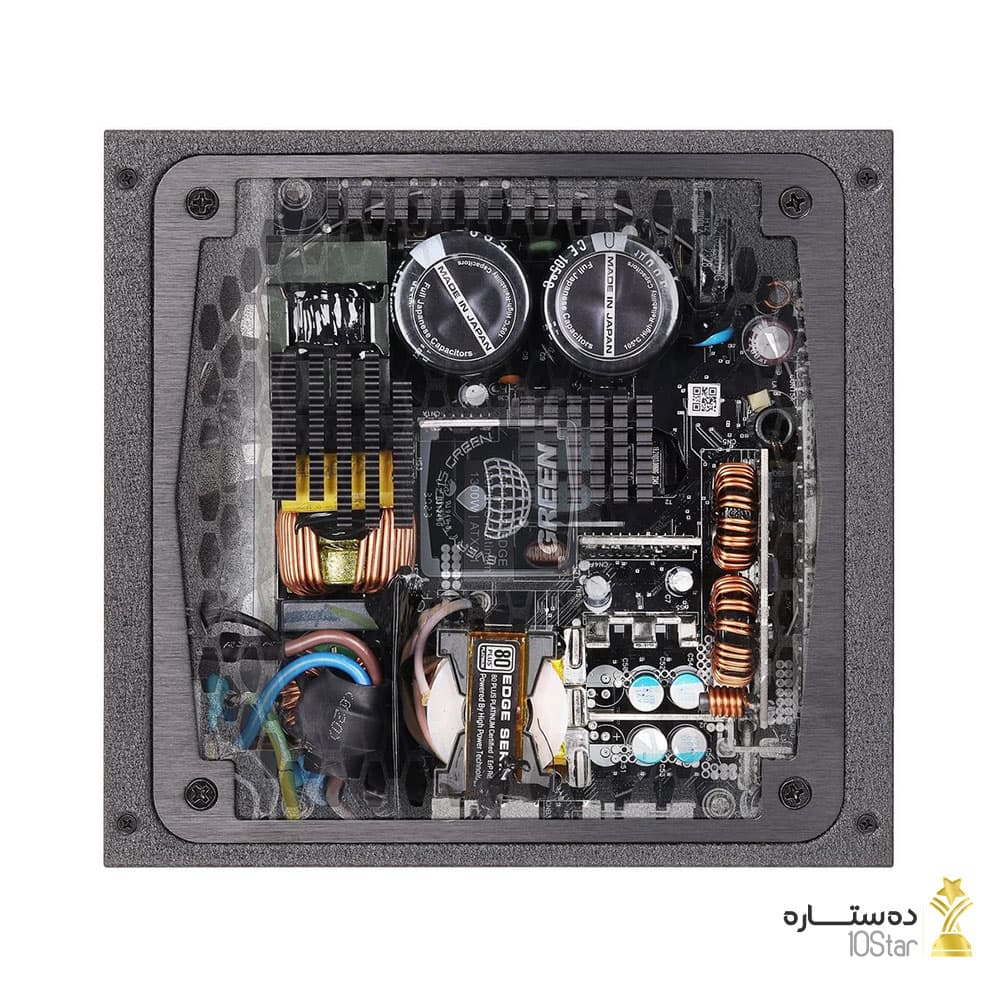 منبع تغذیه کامپیوتر گرین GP1300B-EDGE 80 Plus Platinum توان 1300 وات — تصویر ۷