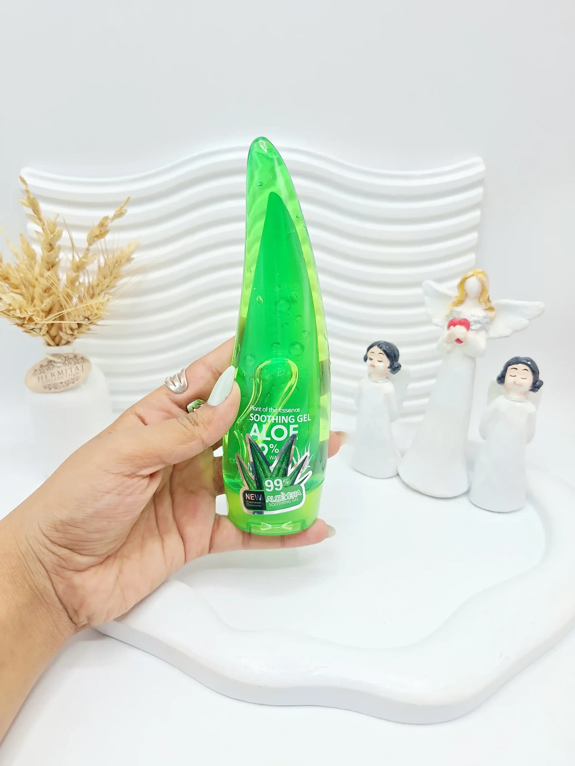 ژل آلوئه ورا شاخکی آبرسان پوست 99درصد حجم ۱۲۵میل