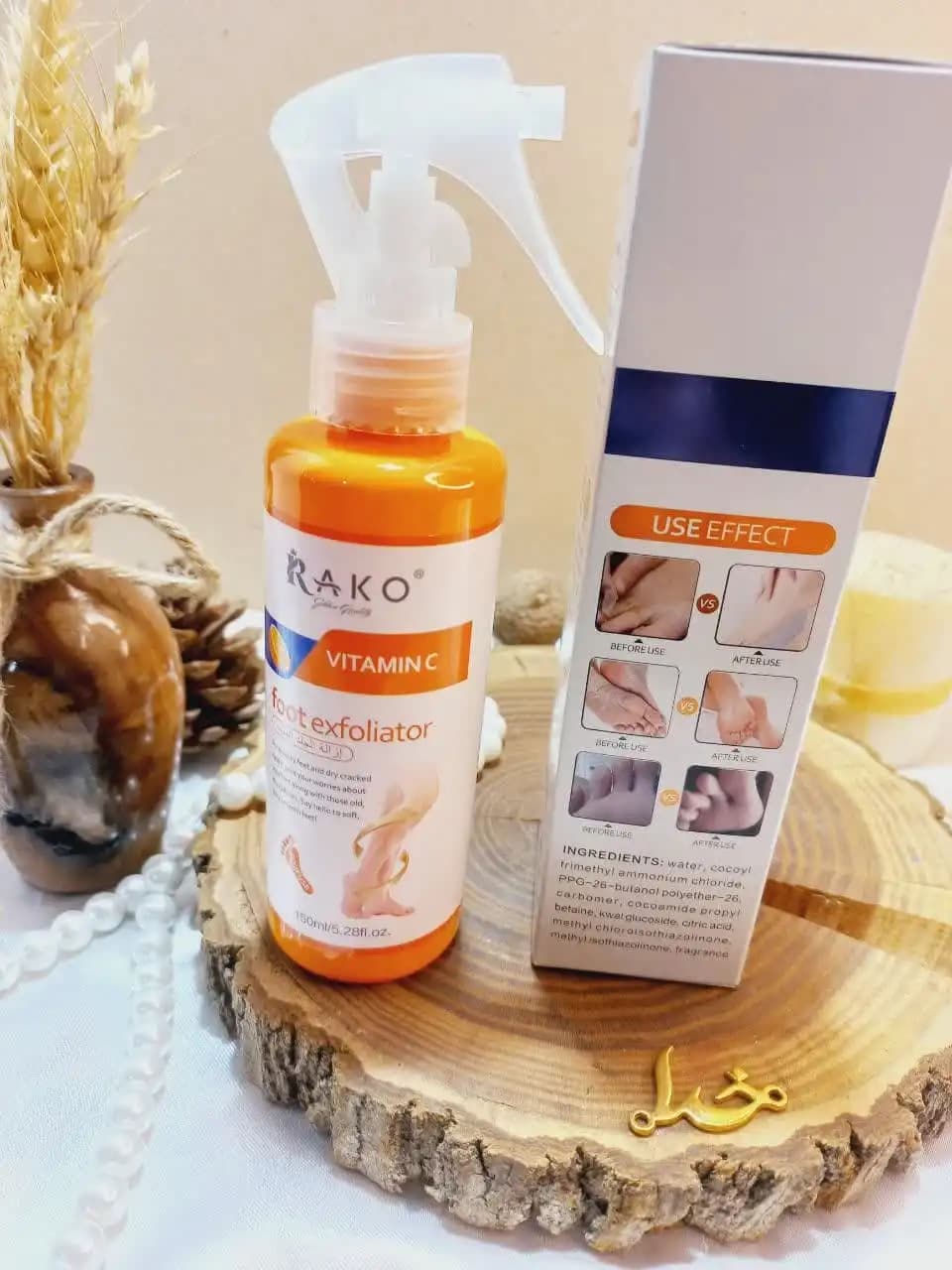 اسپری رفع ترک و خشکی پا و بدن قوی ویتامین سی VITAMIN C راکو RAKO — تصویر ۲