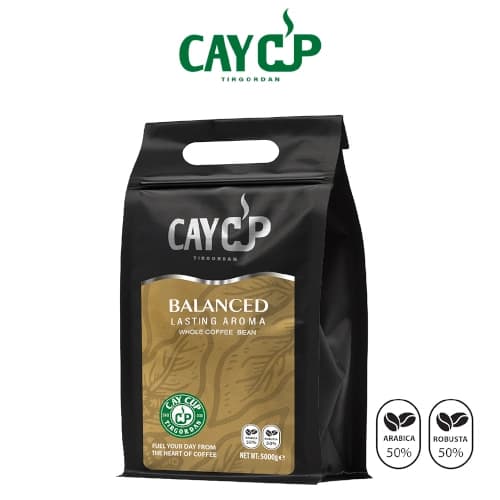 دانه قهوه 50% عربیکا 50% روبوستا بالانس کای کاپ 5 کیلوگرم