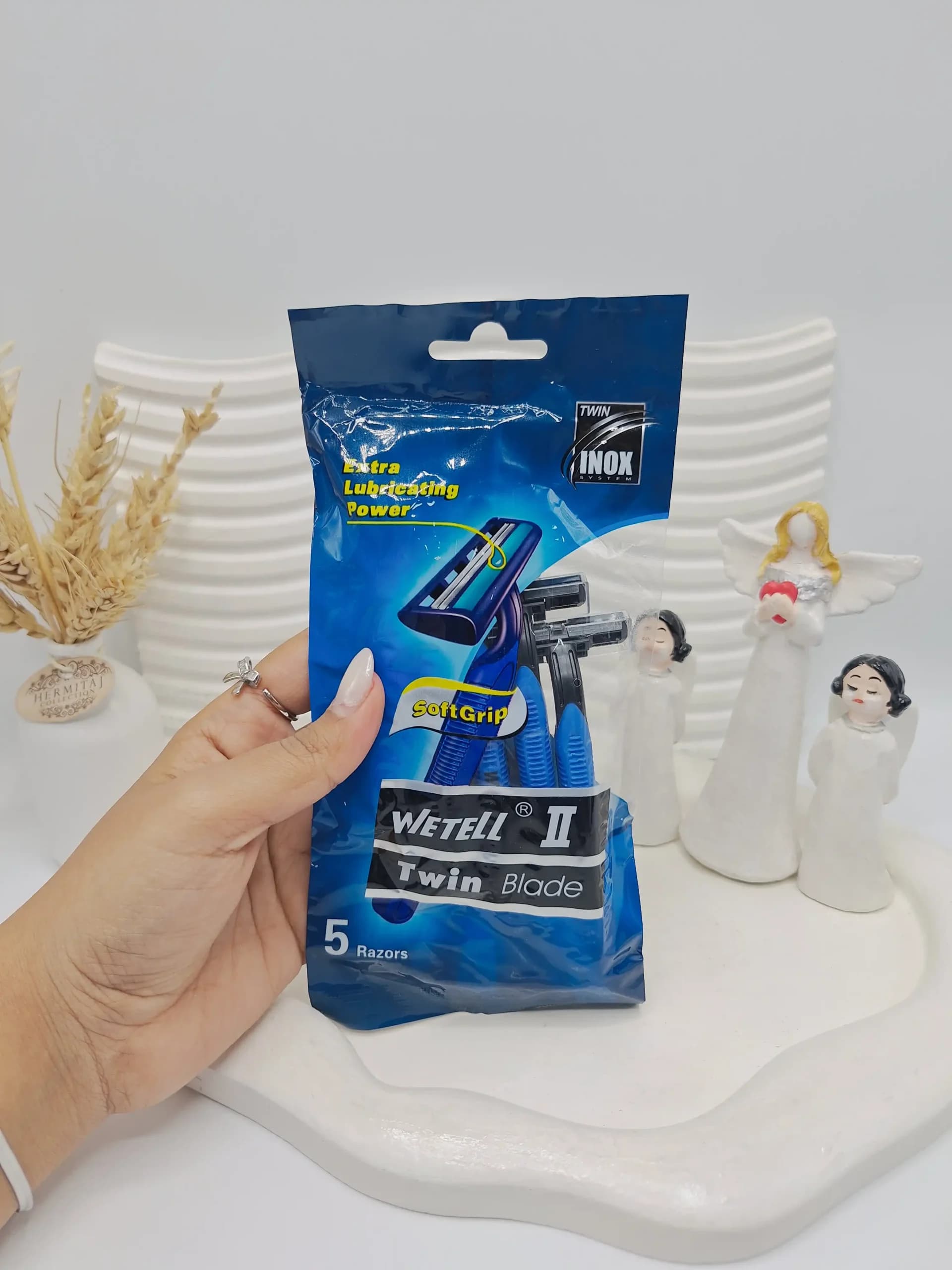 پک ژیلت 2 لبه بسته 5 عددی برند WETELLI