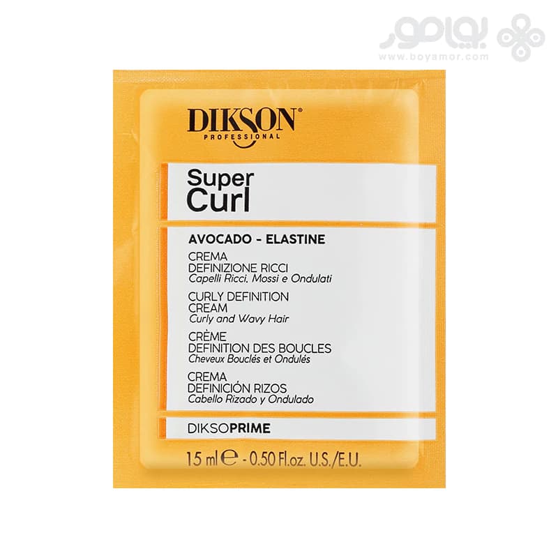 کرم موی ساشه ای موهای فر دیکسون پرایم مدل SUPER CURL حجم 5 میل