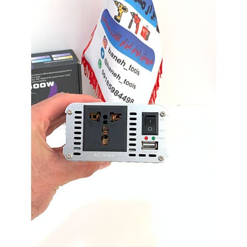 مبدل برق خودرو TBE مدل 1200 وات 12V-TO-220V — تصویر ۴