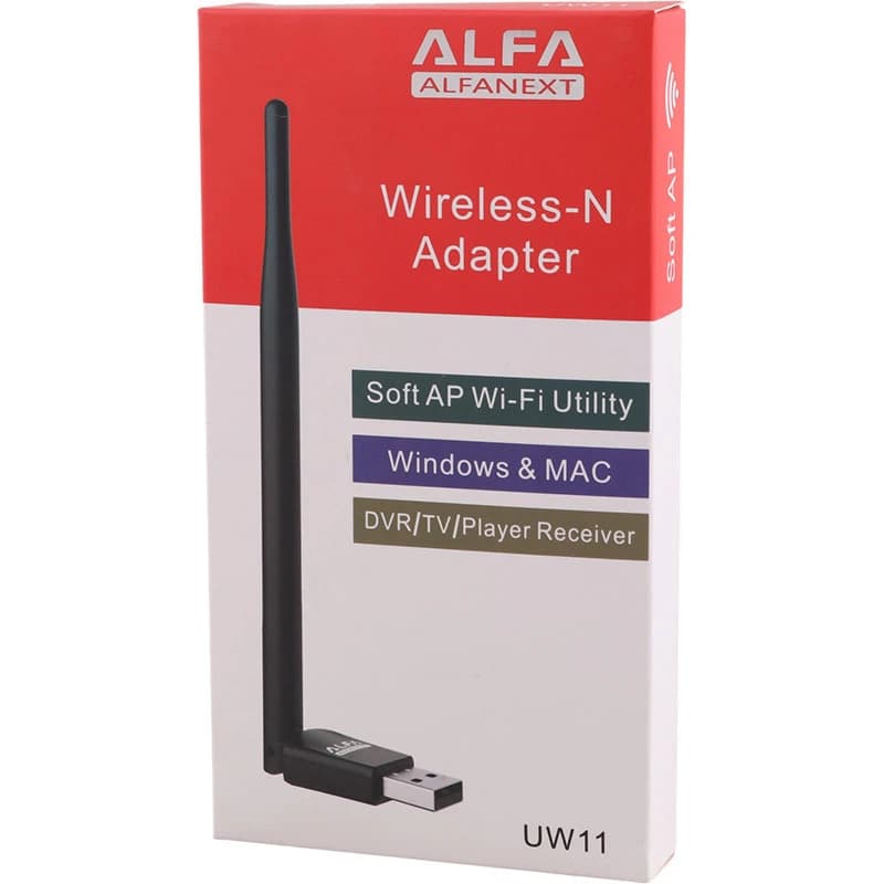 کارت شبکه بی سیم آنتن دار Alfa UW11 150Mbps — تصویر ۵