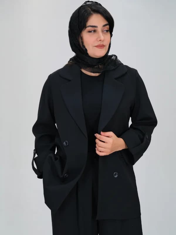 تک کت یقه دلبری مدل 10528