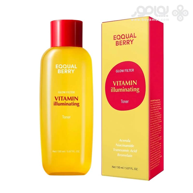 تونر ضدلک و روشن کننده اکوال بری VITAMIN ILLUMINATING حجم 150 میل — تصویر ۳