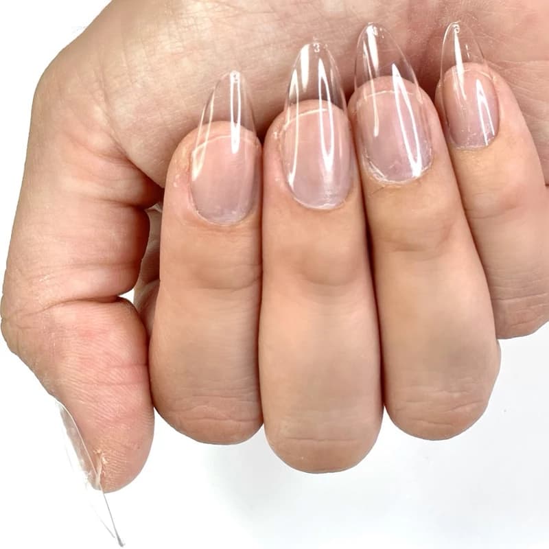 ناخن ژلیکس بادومی متوسط(ساخته شده از ژل کاشت)،پک 20 عددی