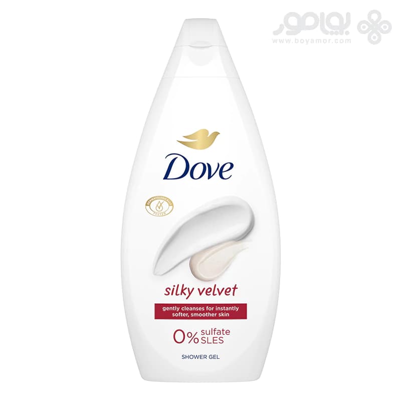 شامپو بدن فاقد سولفات داو مدل SILKY VELVET حجم 450 میل