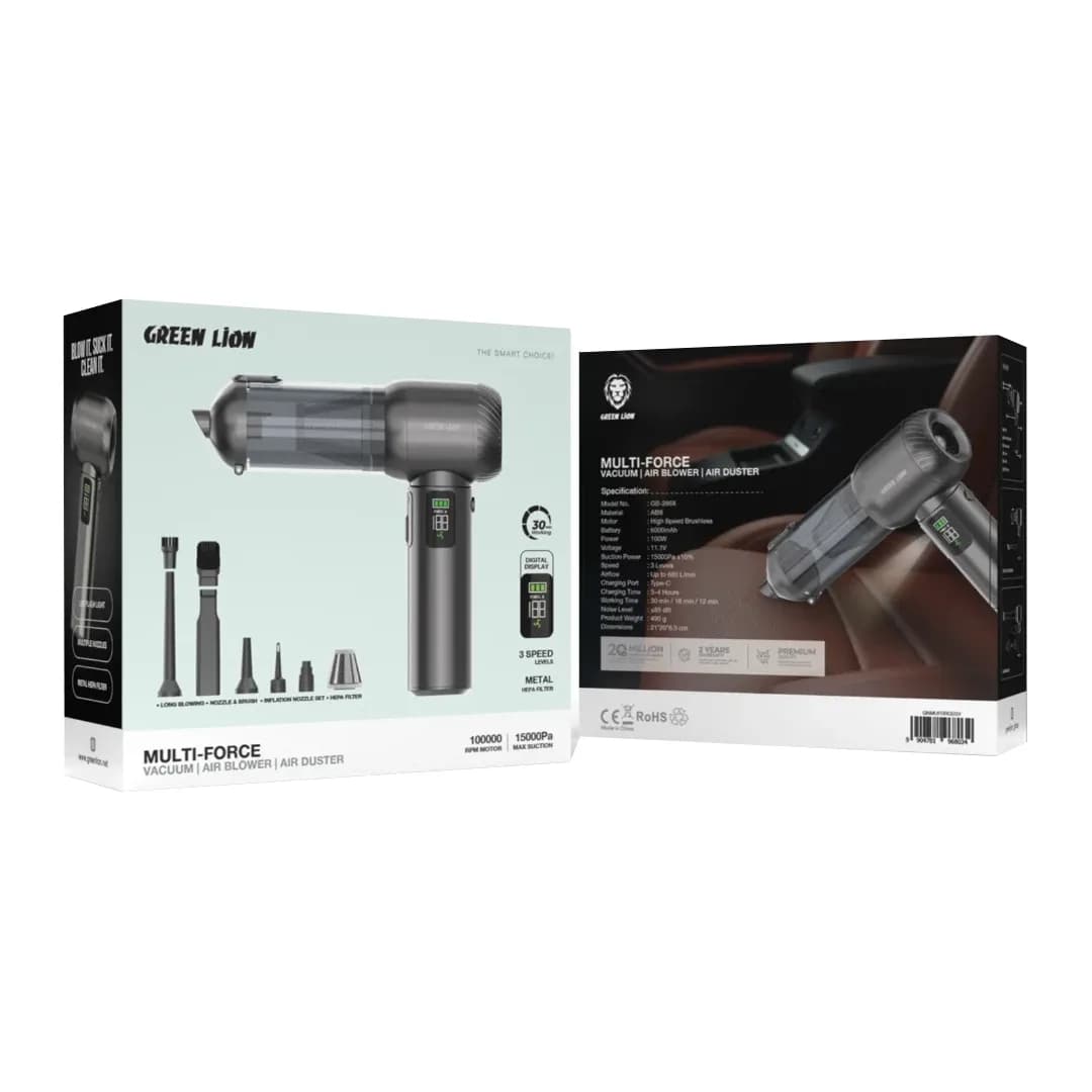 جاروشارژی و دمنده گرین لاین Green Lion Multi-Force GNMUFORCEGY