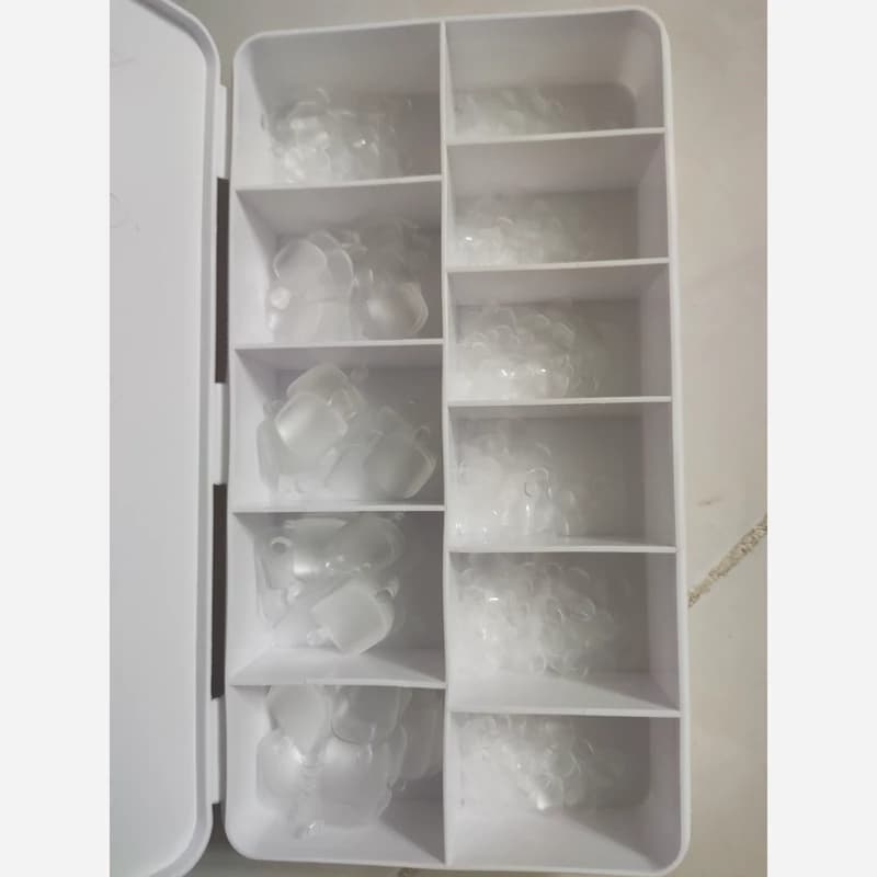 ناخن مصنوعی ژلیکس پا .مدل مربعی بسته 110 عددی