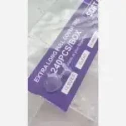 ناخن مصنوعی ژلیکس پا مدل مربعی بسته 220عددی