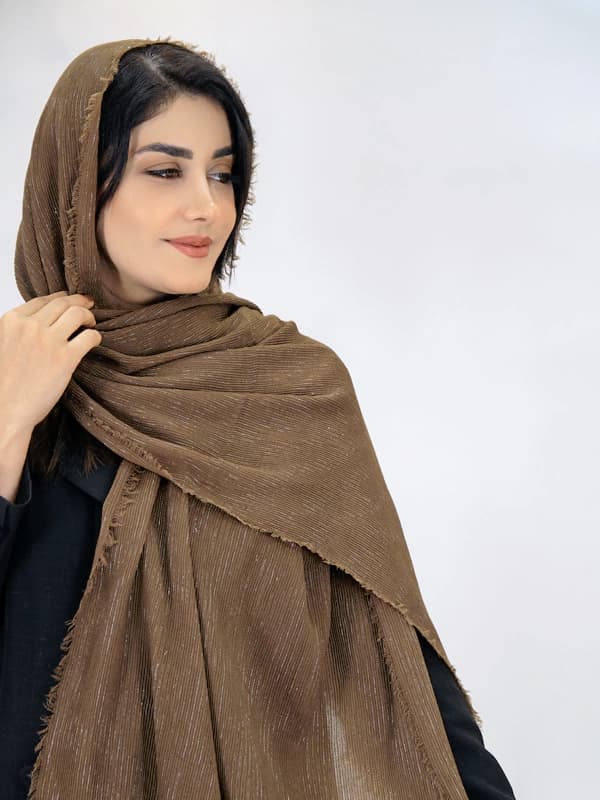 شال برشکا لمه دار ساده مدل 3051 — تصویر ۸