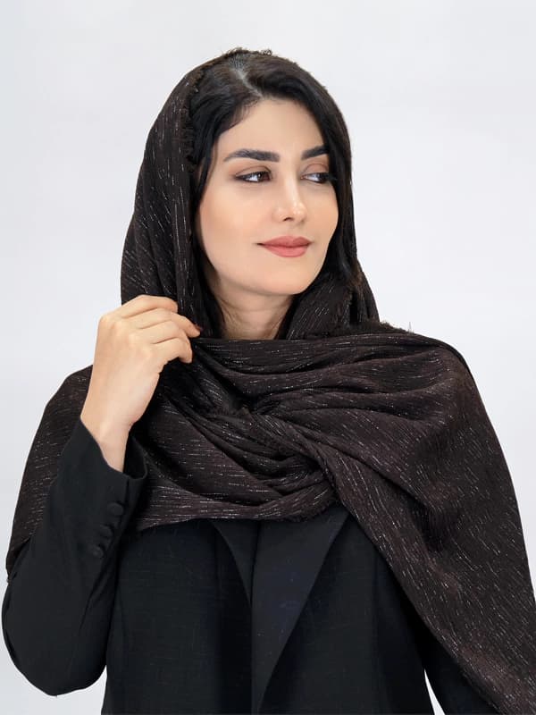 شال برشکا لمه دار ساده مدل 3051