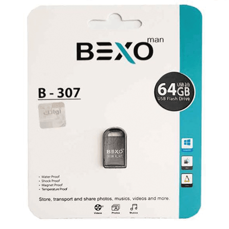 فلش مموری بکسو مدل B-307 ظرفیت 64 گیگابایت USB 2.0