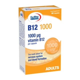 ویتامین B12 یوروویتال 60 عددی 1000 میکروگرم