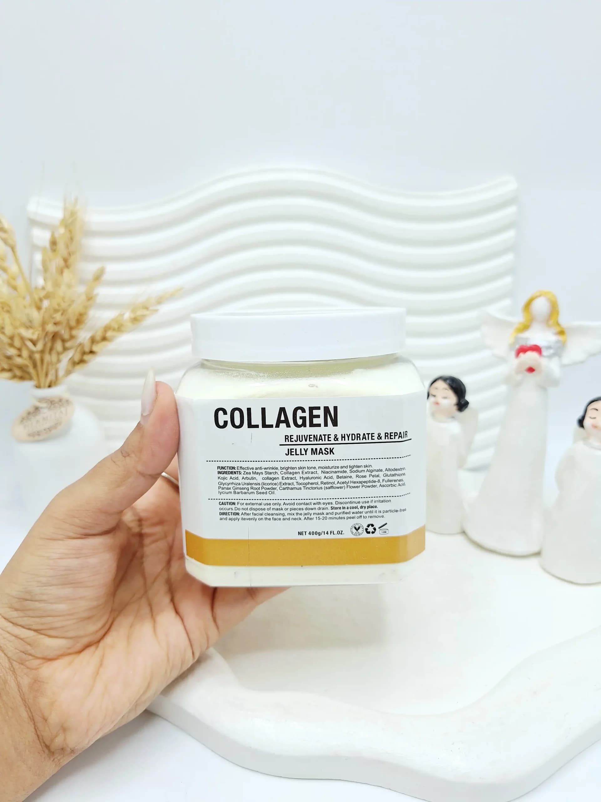 ماسک هیدروژلی کلاژن COLLAGEN دکتر مینایر 400 گرم | آبرسان پوست