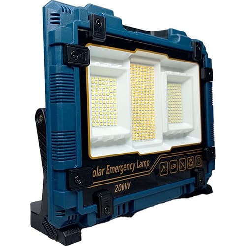 پروژکتور شارژی خورشیدی 200 وات مدل W8121-1 — تصویر ۱۱
