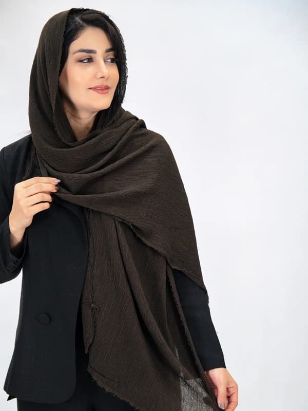 شال پلیسه برشکا ساده مدل 3026 — تصویر ۳