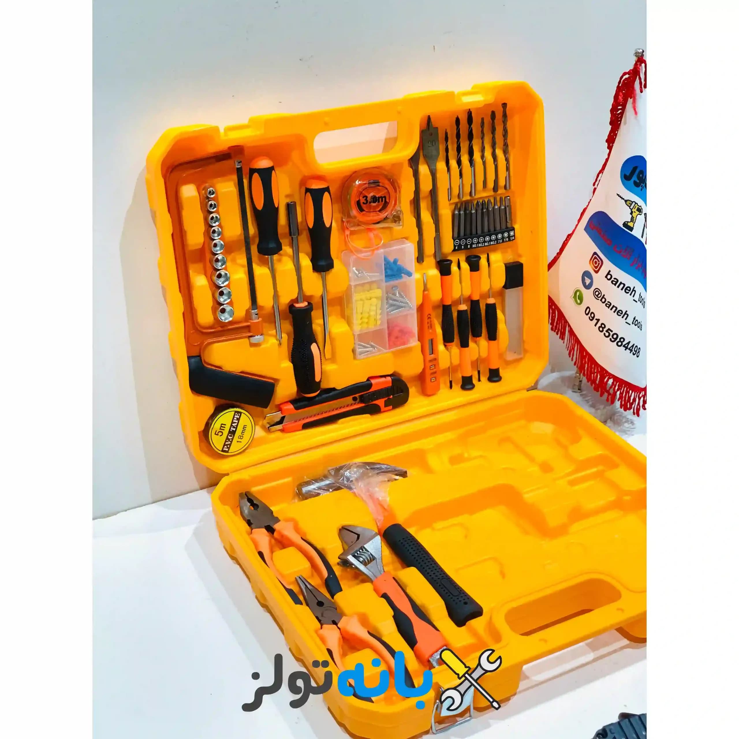 دریل شارژی موتور براشلس طرح دیوالت با پک کامل — تصویر ۸