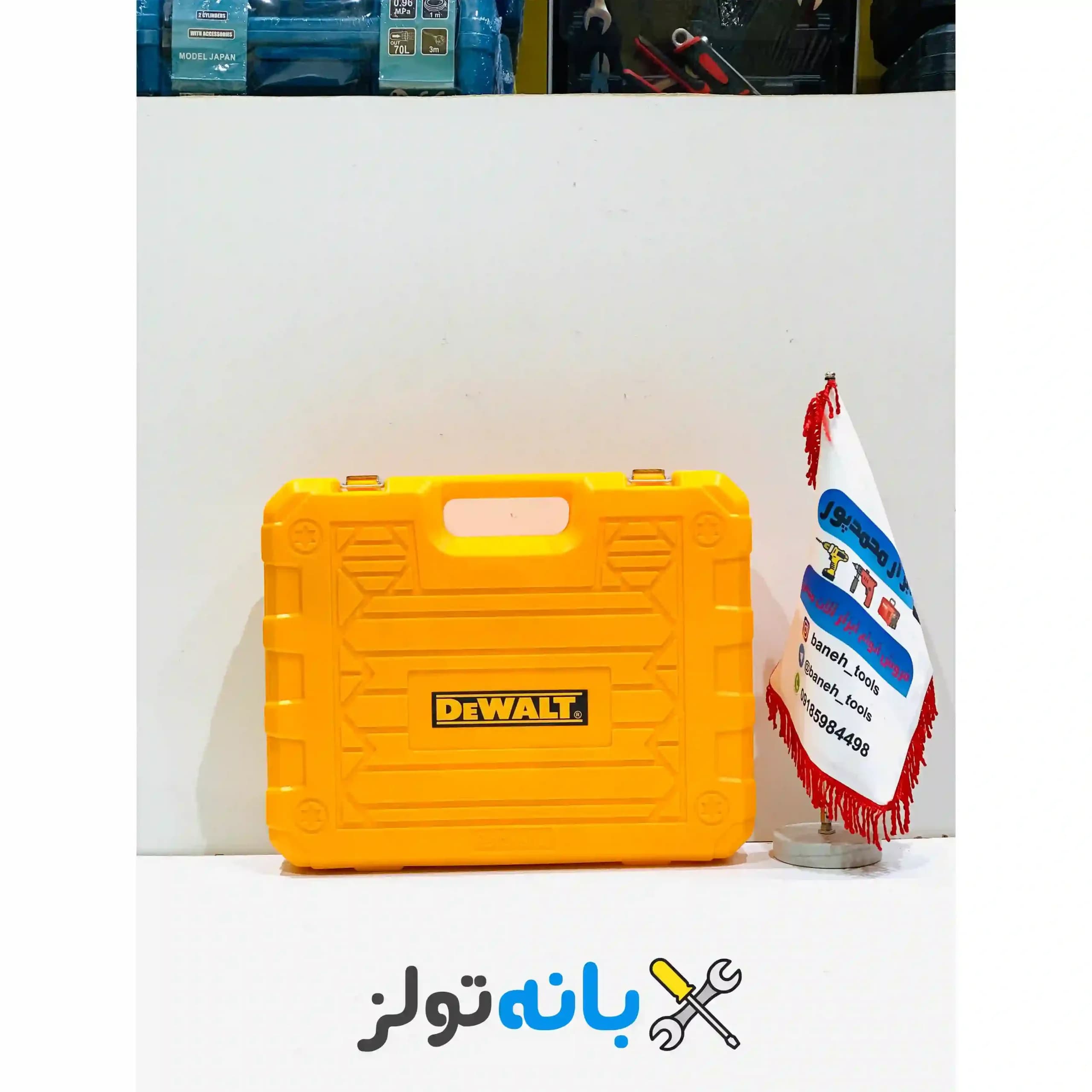 دریل شارژی موتور براشلس طرح دیوالت با پک کامل — تصویر ۹