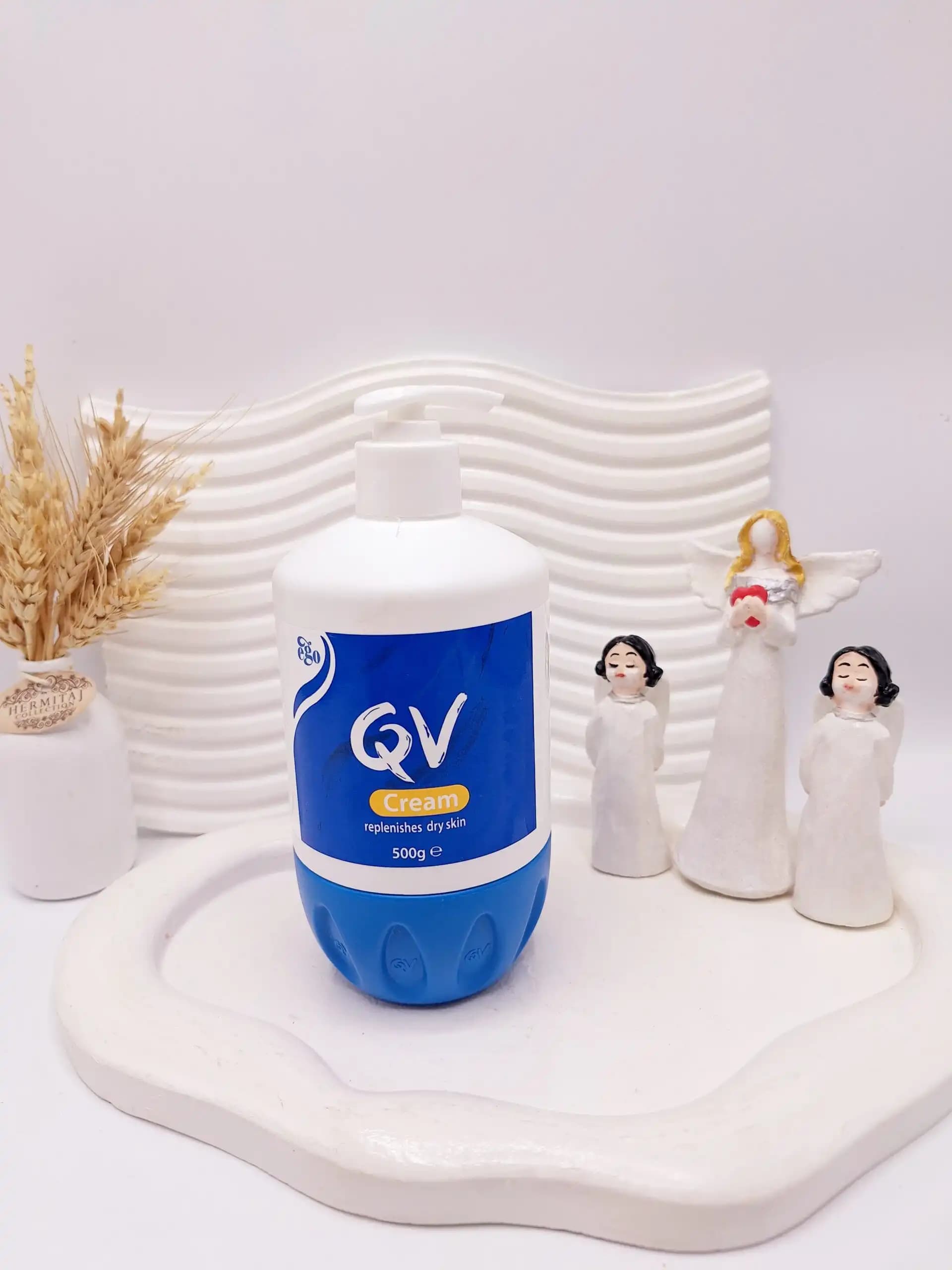 کرم مرطوب کننده پوست خشک کیو وی پمپی QV Cream حجم 500 گرم