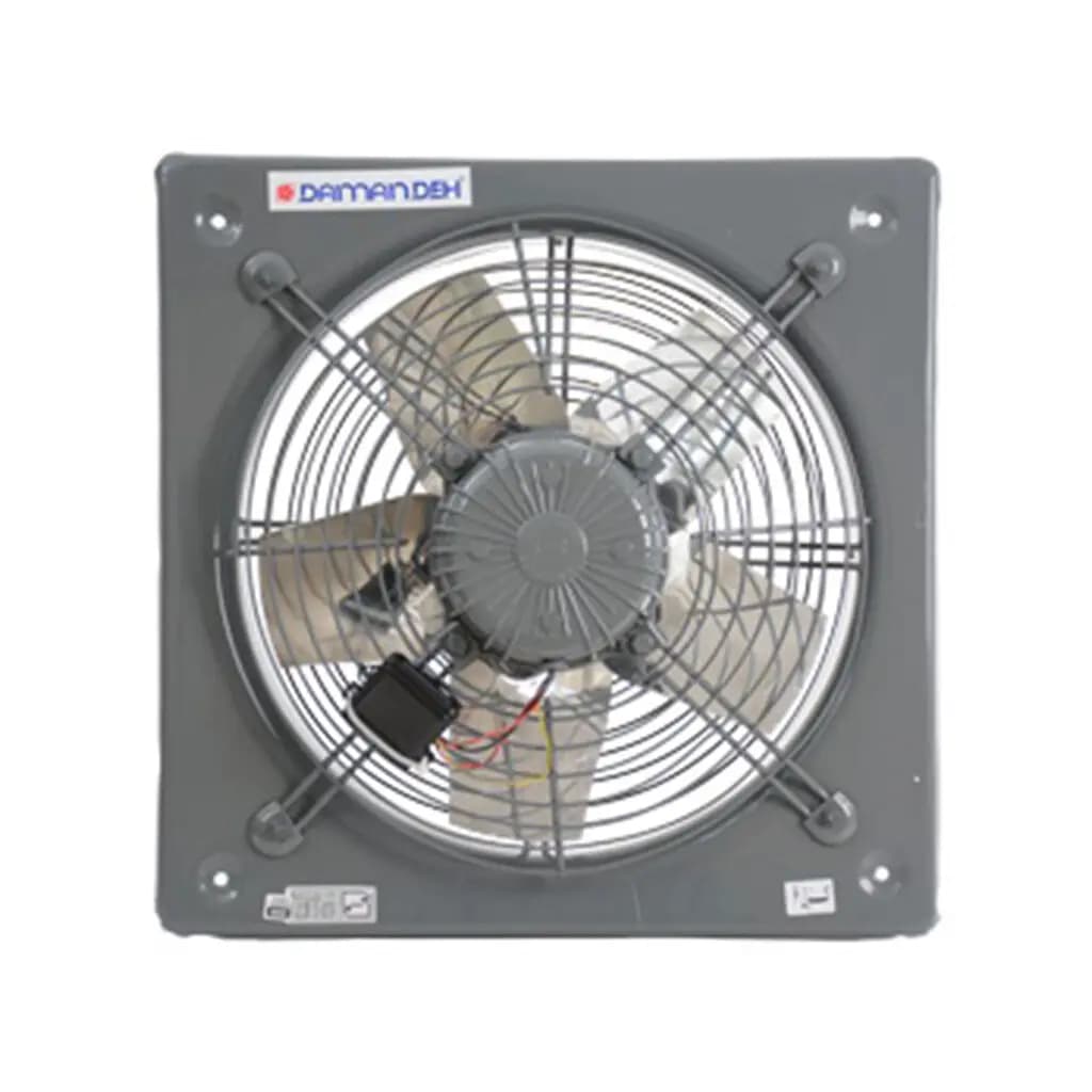 هواکش صنعتی تکفاز 40 سانت 170 وات 1370 دور مدل پروانه استیل کد VIS-40D4S برند دمنده