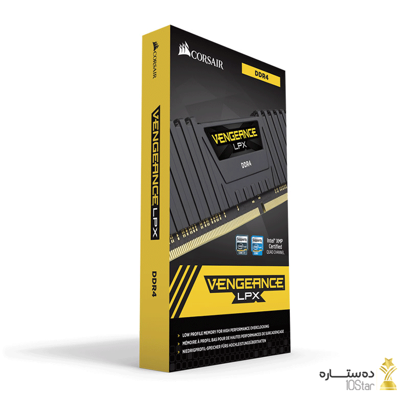 رم کامپیوتر کورسیر مدل Vengeance LPX 3200 _C16 dual ظرفیت 16 گیگابایت — تصویر ۲