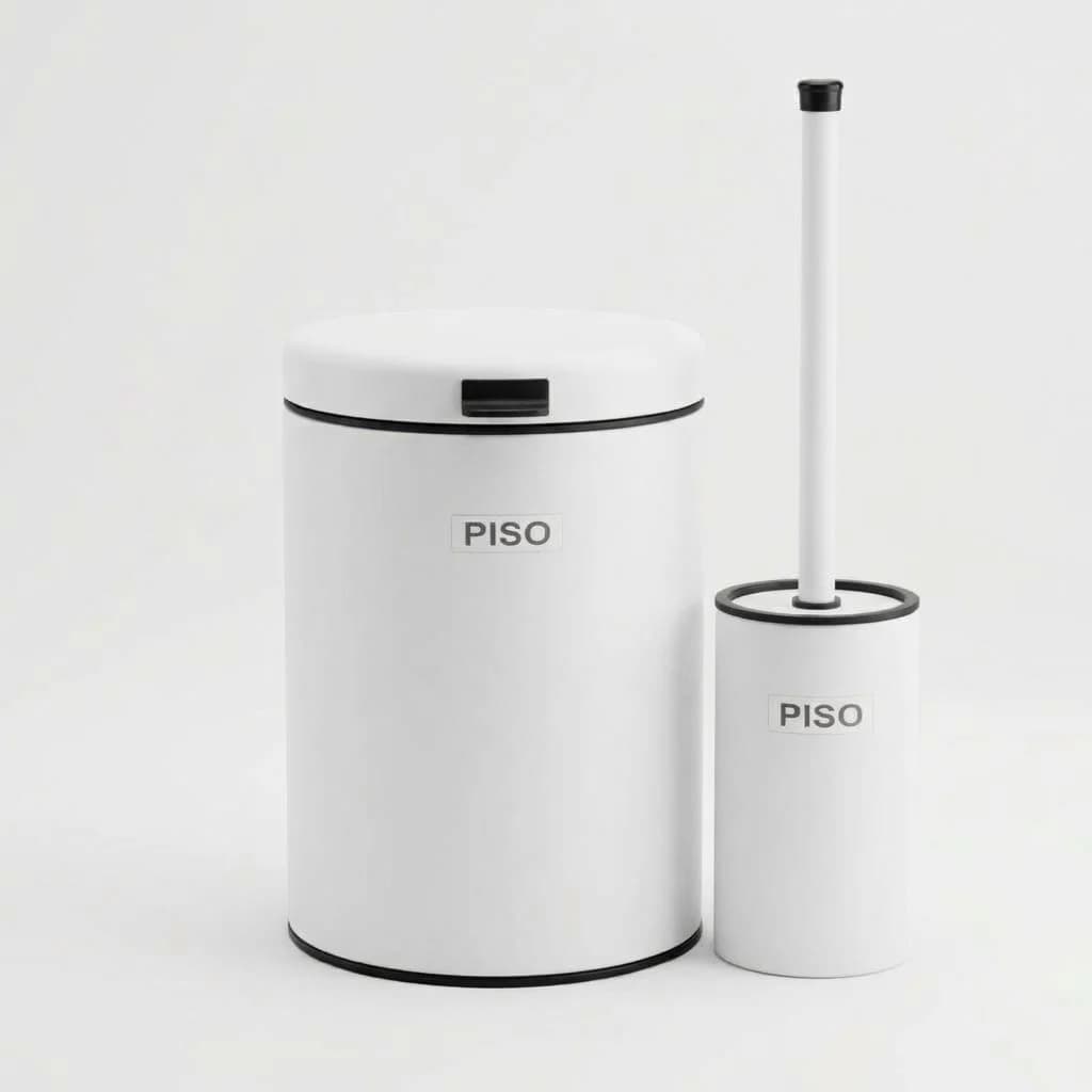 ست سطل و فرچه پیسو مدل دیواری p-3wt-msn — تصویر ۷