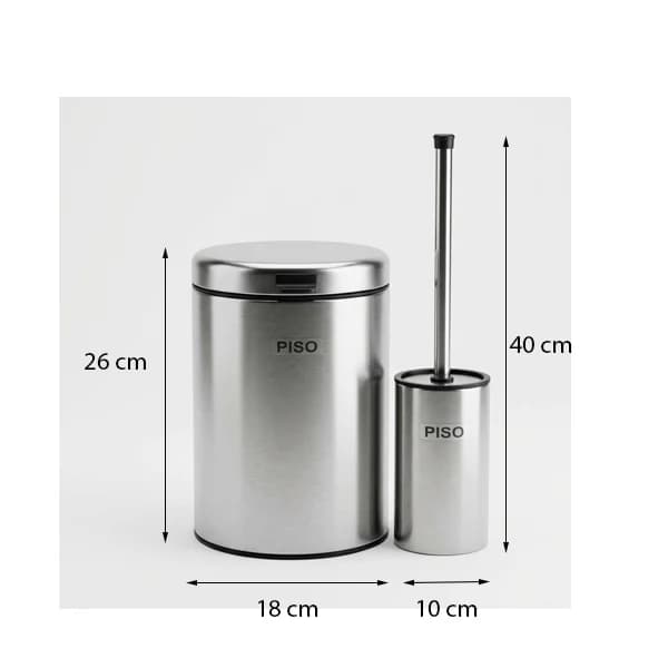 ست سطل و فرچه پیسو مدل دیواری p-3wt-msn — تصویر ۵