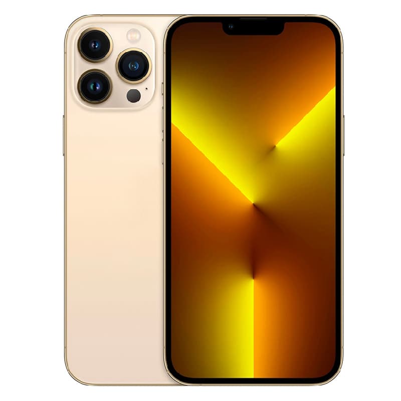 گوشی اپل (کارکرده) iphone 13 pro Max ریجستر دو سیم کارت CH ظرفیت 128 گیگابایت باتری 84% / طلایی