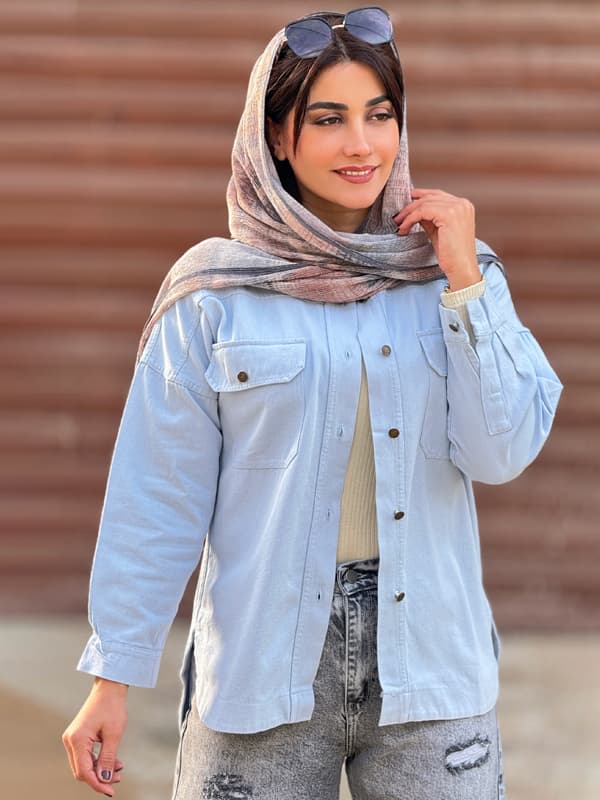 شومیز کتان 10159 — تصویر ۴