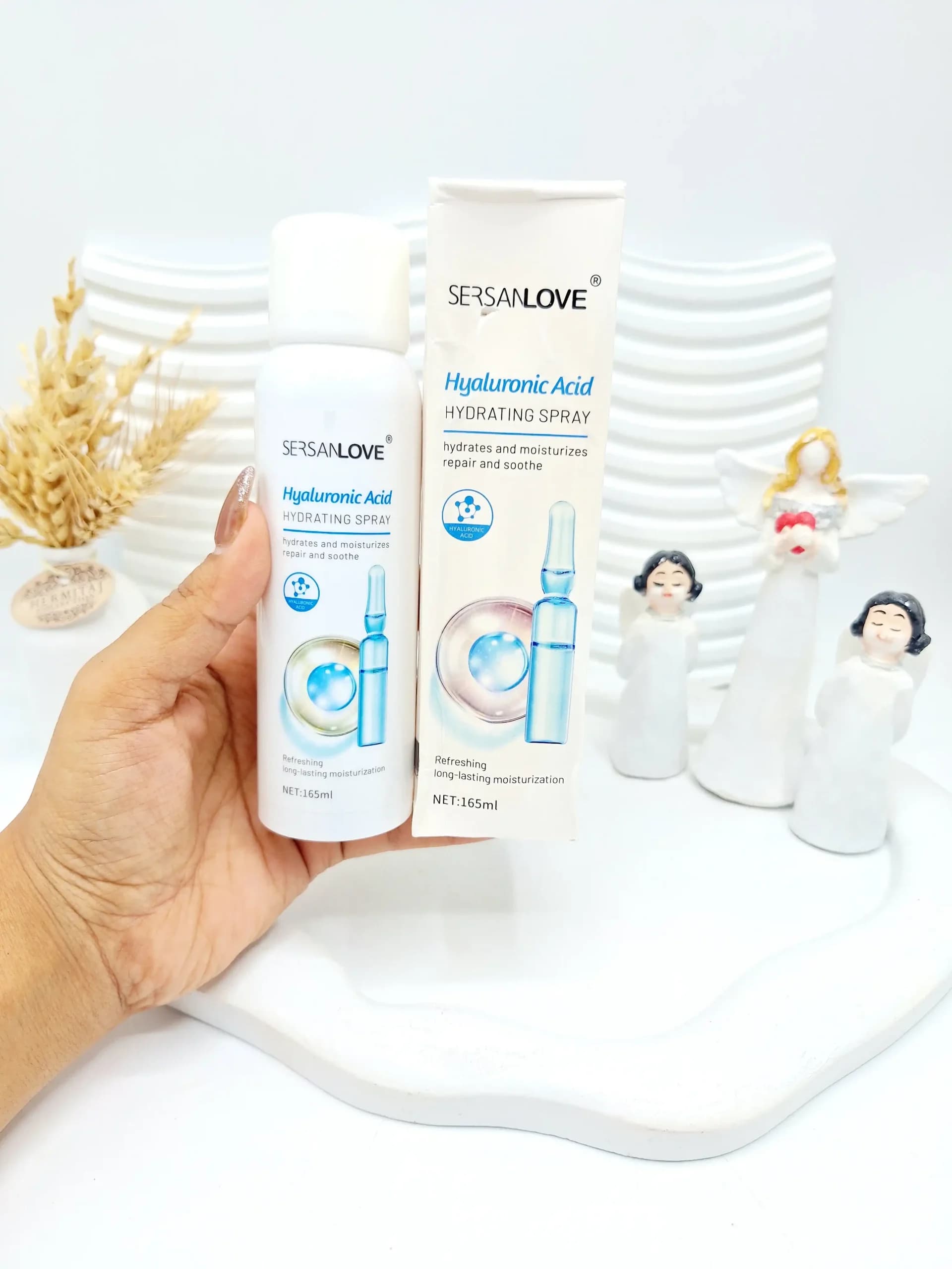 اسپری آبرسان و مرطوب کننده صورت هیالورونیک اسید سرسان لاو SERSANLOVE حجم 165 میل