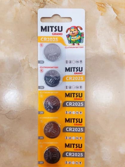 باتری سکه ای Mitsu مدل CR2025 بسته 5 عددی