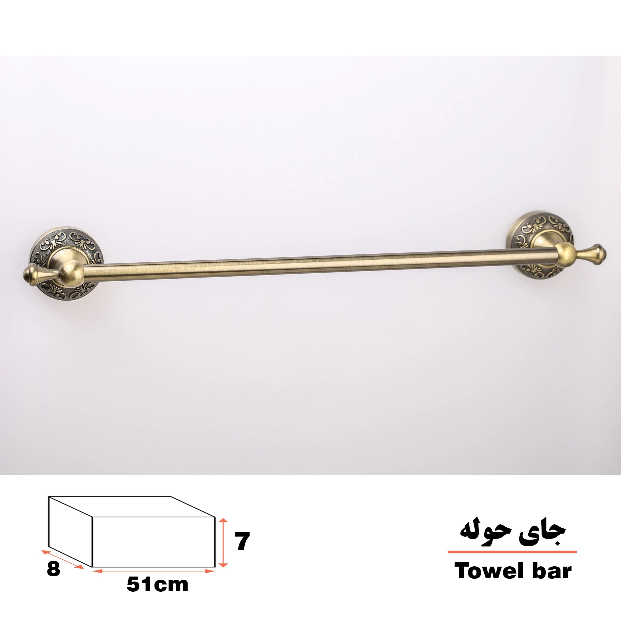 آویز حوله دلفین مدل 52 AB L — تصویر ۲