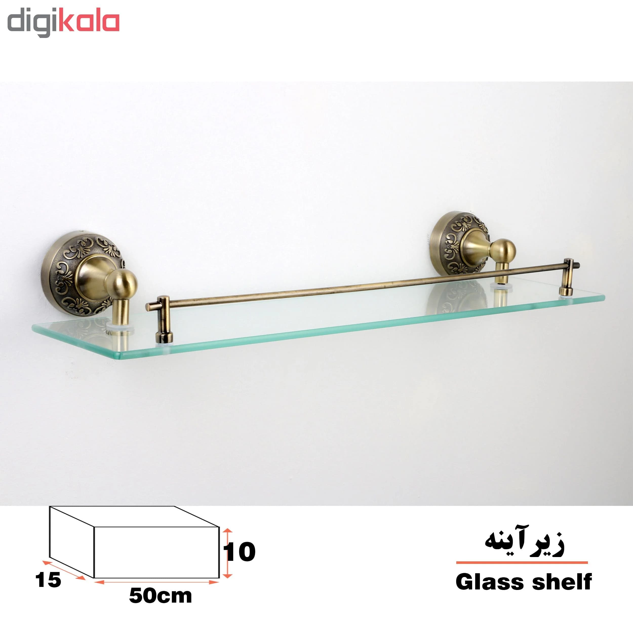 طبقه دیواری دلفین کد 52-AB — تصویر ۳