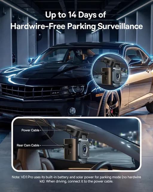 دوربین ثبت وقایع خودرو باسئوس Baseus PrimeTrip VD1 Pro Dash Cam 4K با گارانتی 24 ماهه شرکتی — تصویر ۶