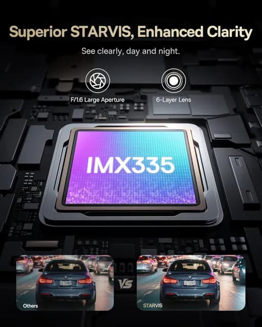 دوربین ثبت وقایع خودرو باسئوس Baseus PrimeTrip VD1 Pro Dash Cam 4K با گارانتی 24 ماهه شرکتی — تصویر ۵