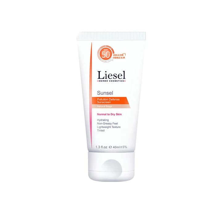 ضد آفتاب لایسل رنگی بژ طبیعی مناسب پوست خشک SPF 50