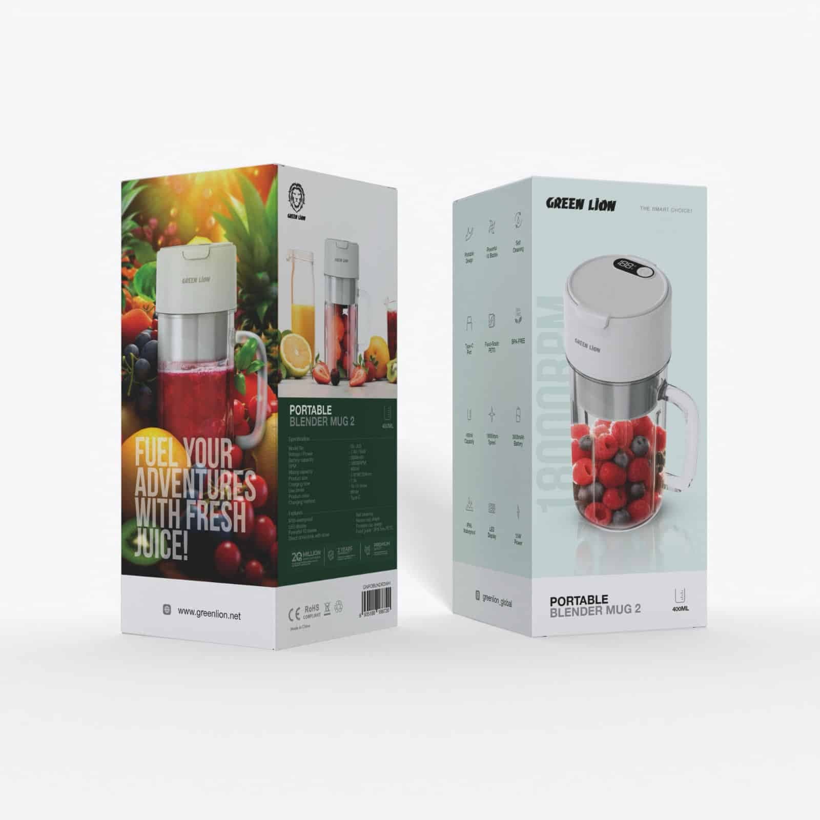 شیکر قابل حمل گرین لاین مدل GNPOBLNDR2WH Mug 2 — تصویر ۳
